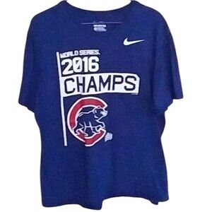 Nike Chicago Cubs World Series 2016 Mens Short Sleeve Tee Size XXL